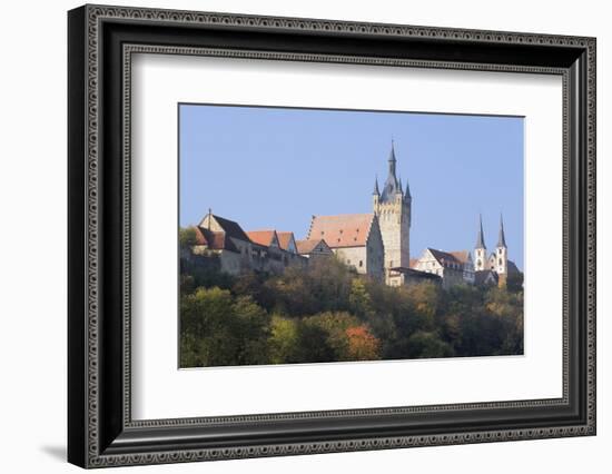 Blauer Turm Tower and St. Peter Collegiate Church, Bad Wimpfen, Neckartal Valley-Marcus Lange-Framed Photographic Print