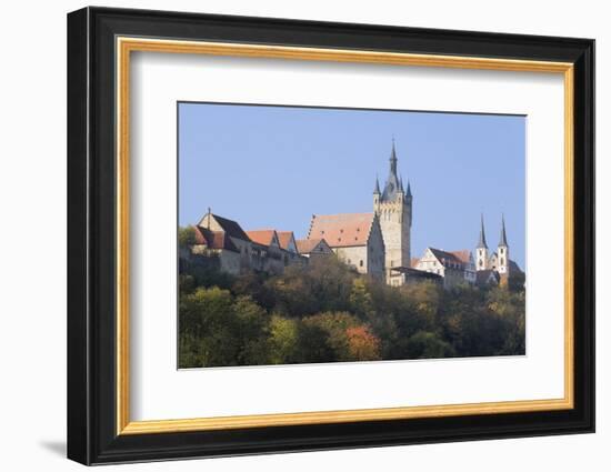 Blauer Turm Tower and St. Peter Collegiate Church, Bad Wimpfen, Neckartal Valley-Marcus Lange-Framed Photographic Print