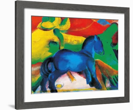 Blaues Pferdchen-Franz Marc-Framed Art Print