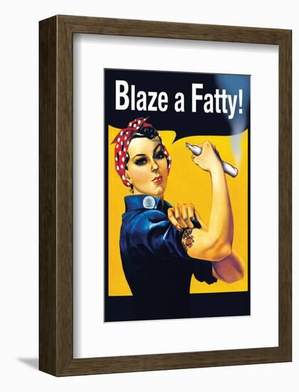 Blaze a Fatty-null-Framed Premium Giclee Print