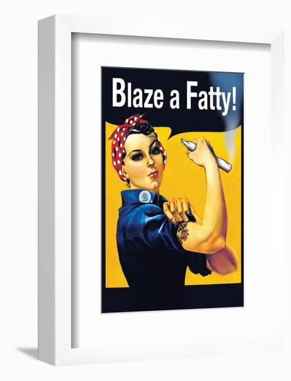 Blaze a Fatty-null-Framed Premium Giclee Print