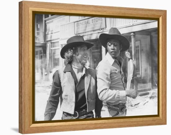 Blazing Saddles, from Left: Gene Wilder, Cleavon Little, 1974-null-Framed Stretched Canvas