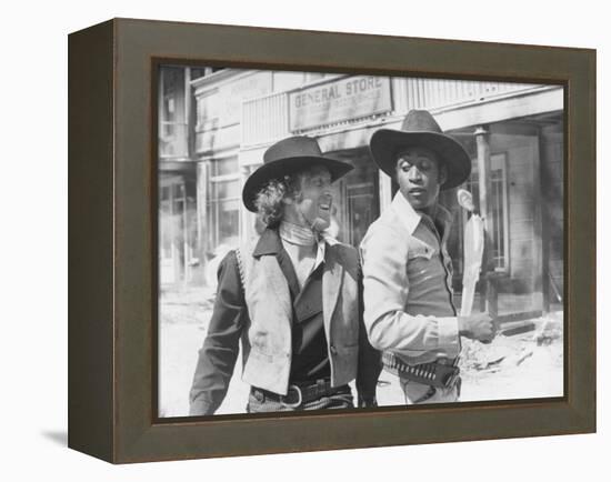 Blazing Saddles, from Left: Gene Wilder, Cleavon Little, 1974-null-Framed Stretched Canvas