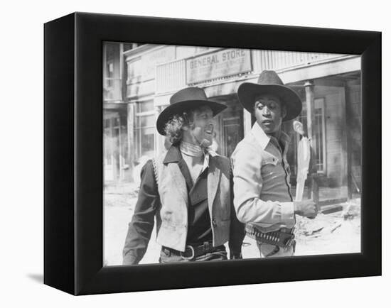 Blazing Saddles, from Left: Gene Wilder, Cleavon Little, 1974-null-Framed Stretched Canvas