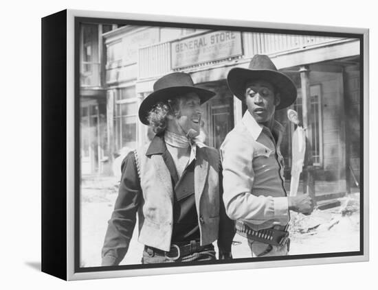 Blazing Saddles, from Left: Gene Wilder, Cleavon Little, 1974-null-Framed Stretched Canvas