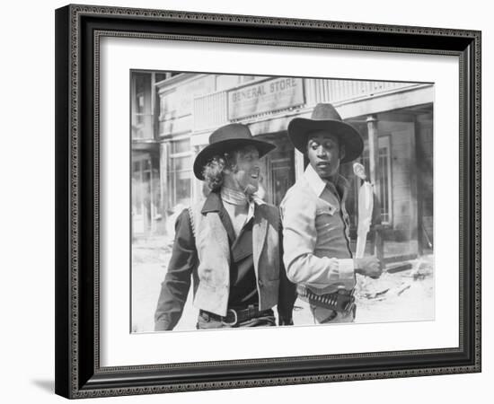 Blazing Saddles, from Left: Gene Wilder, Cleavon Little, 1974-null-Framed Premium Photographic Print