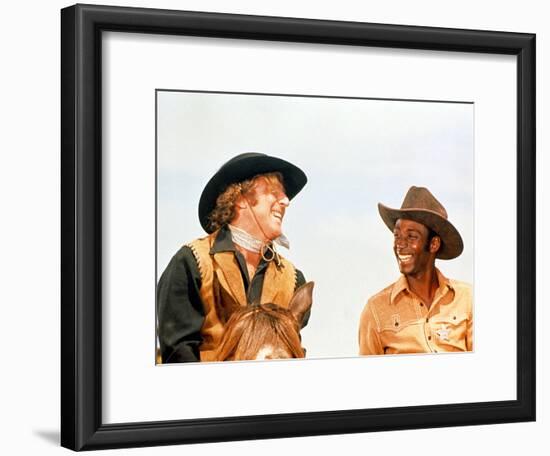 Blazing Saddles, Gene Wilder, Cleavon Little, 1974-null-Framed Photo
