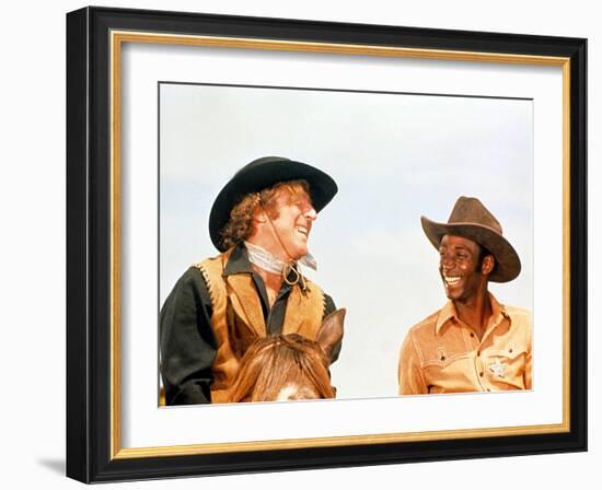 Blazing Saddles, Gene Wilder, Cleavon Little, 1974-null-Framed Photo