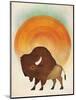 Blazing Sun Bison-Ryan Fowler-Mounted Art Print