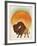 Blazing Sun Bison-Ryan Fowler-Framed Art Print