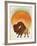 Blazing Sun Bison-Ryan Fowler-Framed Art Print