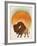 Blazing Sun Bison-Ryan Fowler-Framed Art Print