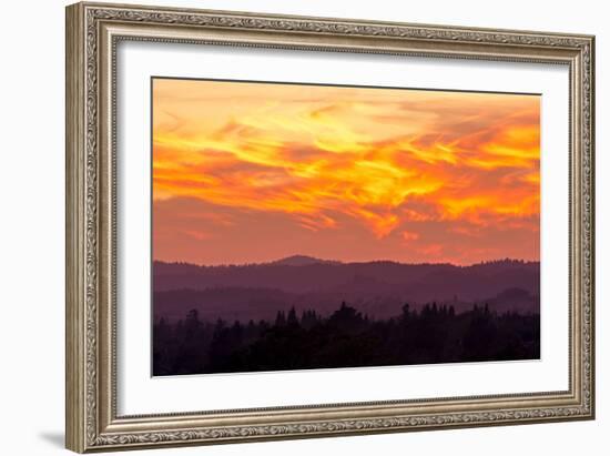 Blazing Sunset-Lance Kuehne-Framed Photographic Print