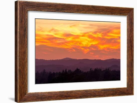 Blazing Sunset-Lance Kuehne-Framed Photographic Print