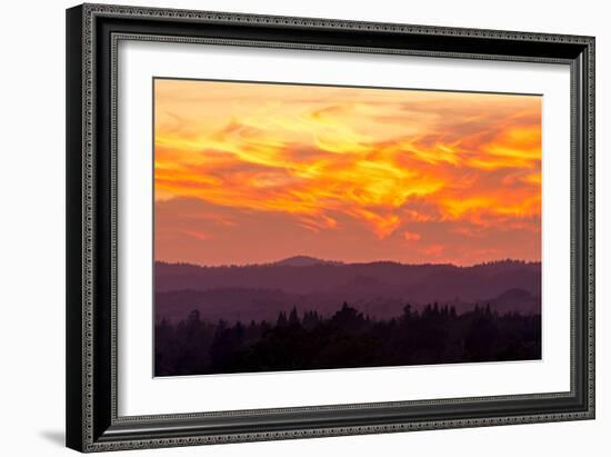 Blazing Sunset-Lance Kuehne-Framed Photographic Print