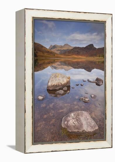 Blea Tarn and the Langdale Pikes in the Lake District National Park, Cumbria, England, UK-Julian Elliott-Framed Premier Image Canvas