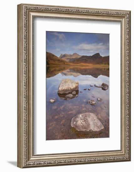 Blea Tarn and the Langdale Pikes in the Lake District National Park, Cumbria, England, UK-Julian Elliott-Framed Photographic Print