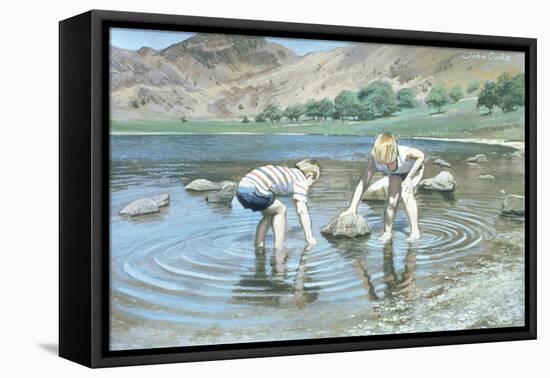 Blea Tarn Summer, 1987-John Cooke-Framed Premier Image Canvas