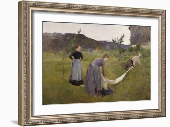 Bleaching Linen-Harriet Backer-Framed Giclee Print