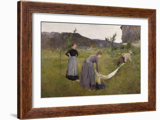 Bleaching Linen-Harriet Backer-Framed Giclee Print