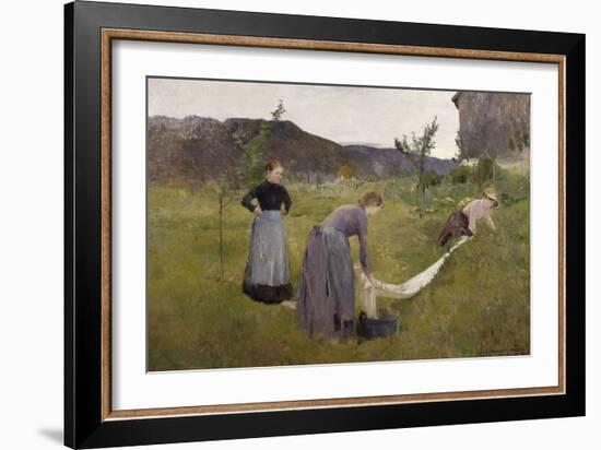 Bleaching Linen-Harriet Backer-Framed Giclee Print