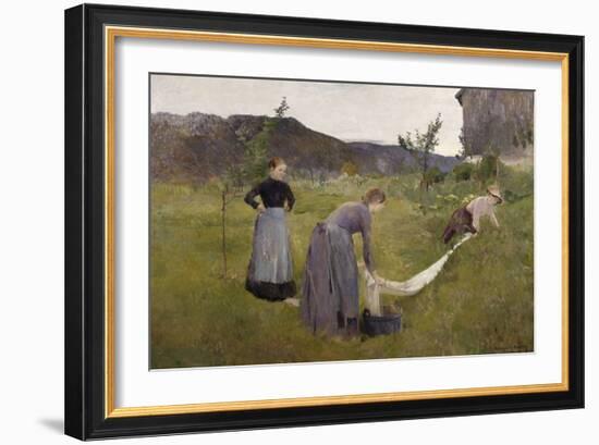 Bleaching Linen-Harriet Backer-Framed Giclee Print