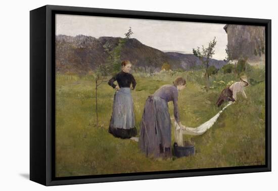 Bleaching Linen-Harriet Backer-Framed Premier Image Canvas