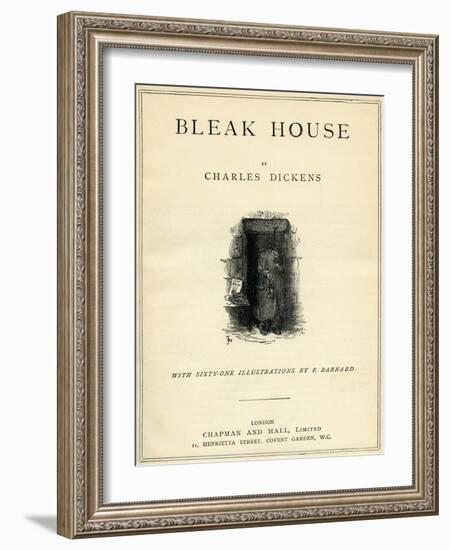 Bleak House by Charles Dickens-Frederick Barnard-Framed Giclee Print