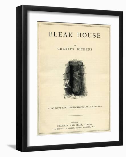 Bleak House by Charles Dickens-Frederick Barnard-Framed Giclee Print