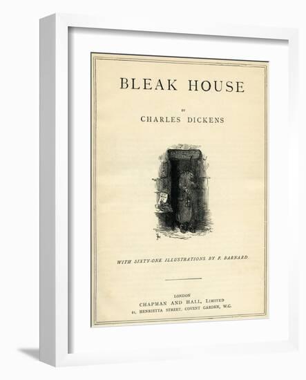 Bleak House by Charles Dickens-Frederick Barnard-Framed Giclee Print