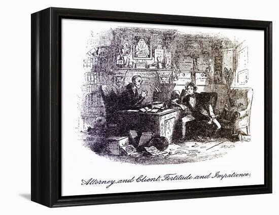 Bleak House-Hablot Knight Browne-Framed Premier Image Canvas