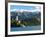 Bled Castle and Julian Alps, Lake Bled, Bled Island, Slovenia-Lisa S^ Engelbrecht-Framed Photographic Print