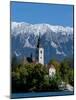 Bled Island and Julian Alps, Lake Bled, Slovenia-Lisa S. Engelbrecht-Mounted Photographic Print