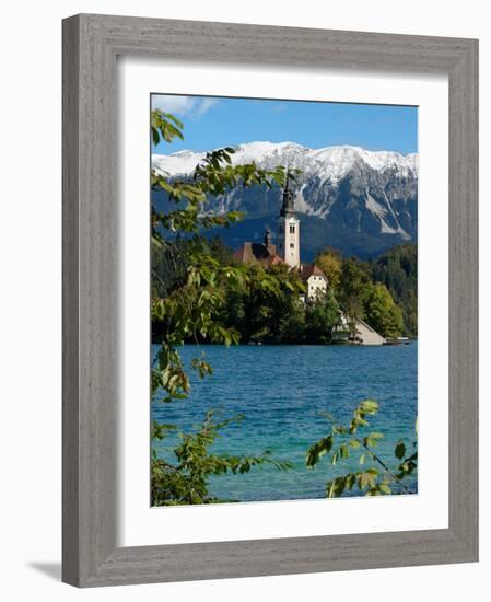 Bled Island and Julian Alps, Lake Bled, Slovenia-Lisa S. Engelbrecht-Framed Photographic Print