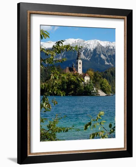 Bled Island and Julian Alps, Lake Bled, Slovenia-Lisa S. Engelbrecht-Framed Photographic Print