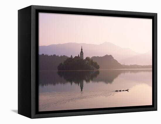 Bled Island and Lake Bled-null-Framed Premier Image Canvas