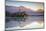 Bled Island with the Church of the Assumption and Bled Castle Illuminated at Dusk, Lake Bled-Doug Pearson-Mounted Photographic Print