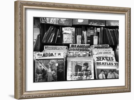 Bleeker Street Record Shop NYC-null-Framed Photo