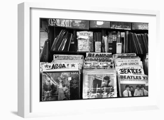 Bleeker Street Record Shop NYC-null-Framed Photo