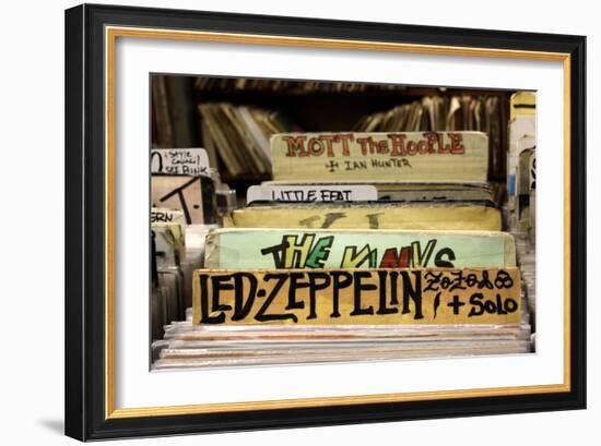 Bleeker Street Record Shop NYC-null-Framed Photo