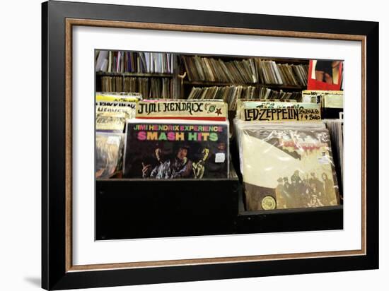 Bleeker Street Record Shop NYC-null-Framed Photo