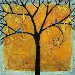 Tree Print Twilight Blue-Blenda Tyvoll-Art Print