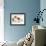 Blenheim Cavalier King Charles Spaniel Puppy Meets Blue Bicolour Kitten-Jane Burton-Framed Photographic Print displayed on a wall