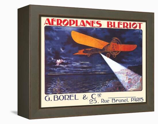 Bleriot Crosses The English Channel-null-Framed Stretched Canvas