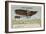 Bleriot Making a Test Flight in a Monoplane, France, 1908-null-Framed Giclee Print