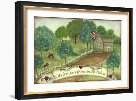 Bless Our Country Home-Tina Nichols-Framed Giclee Print