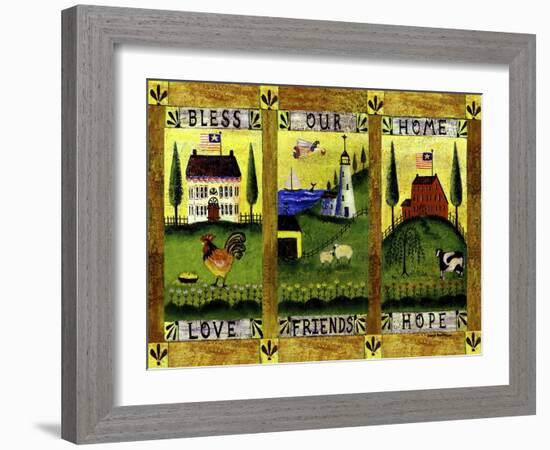 Bless our Home Love Friends Hope Lang-Cheryl Bartley-Framed Giclee Print