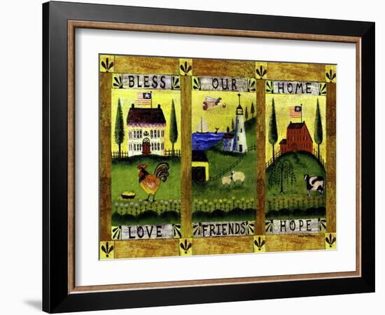 Bless our Home Love Friends Hope Lang-Cheryl Bartley-Framed Giclee Print