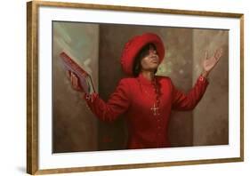 Blessed and Highly Favored-Henry Lee Battle-Framed Art Print