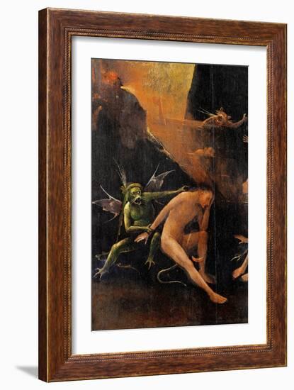 Blessed and the Damned Souls, Hell-Hieronymus Bosch-Framed Art Print